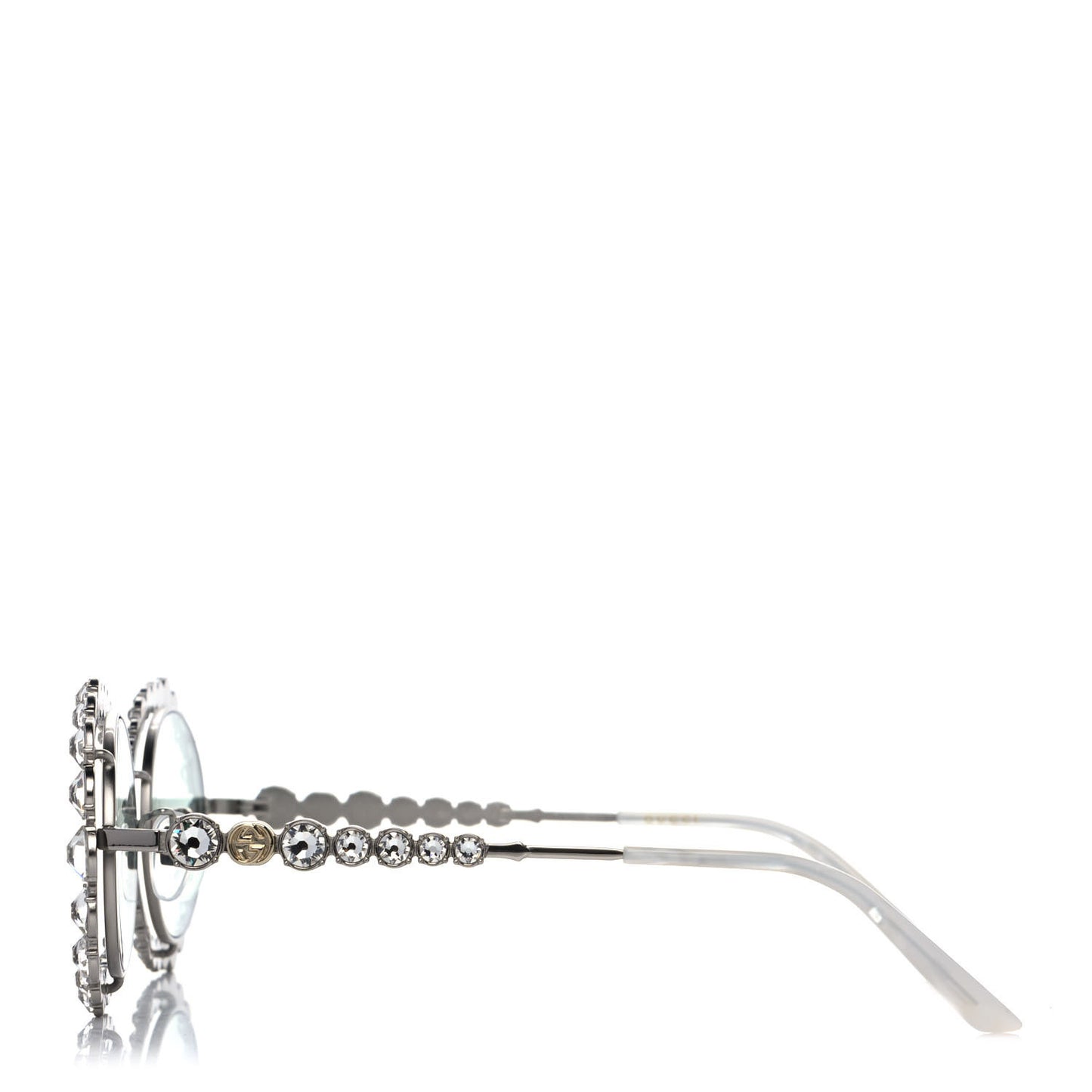 Crystal Oval Sunglasses GG0620S Silver