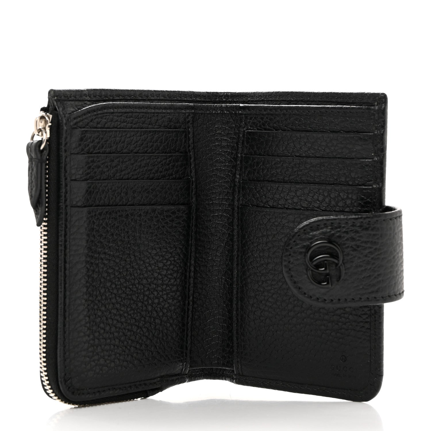 Gucci Dollar Calfskin Double G Wallet Black 5 of 8