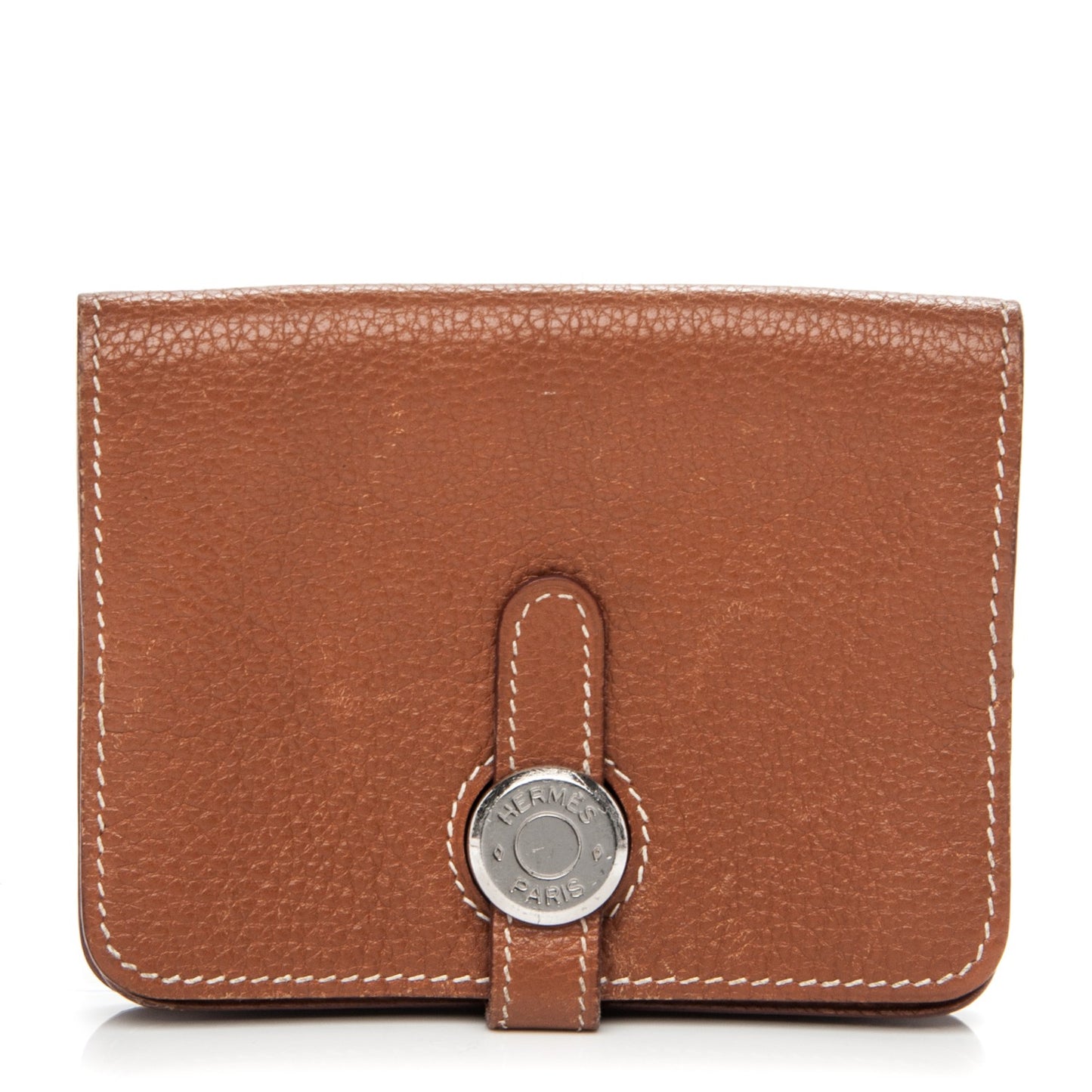 Togo Dogon Card Case Key Holder Gold
