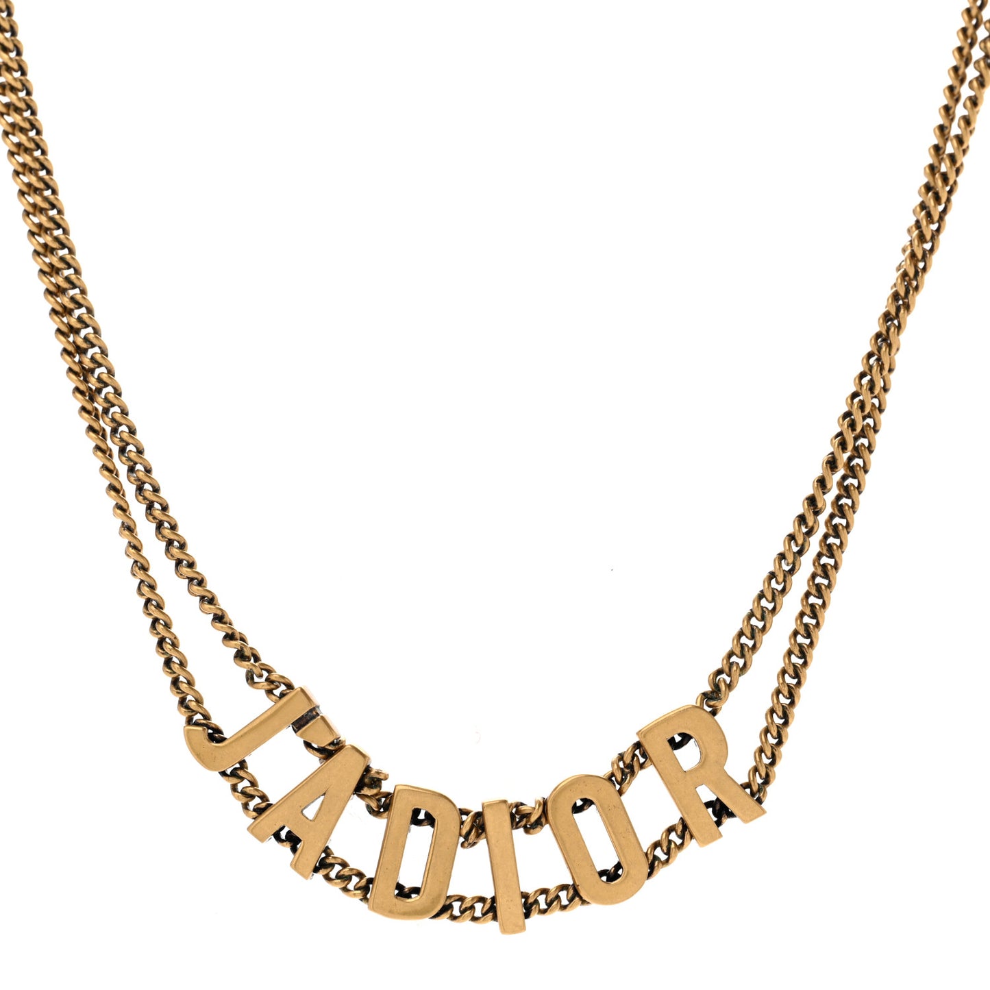 Metal J'Adior Choker Necklace Aged Gold