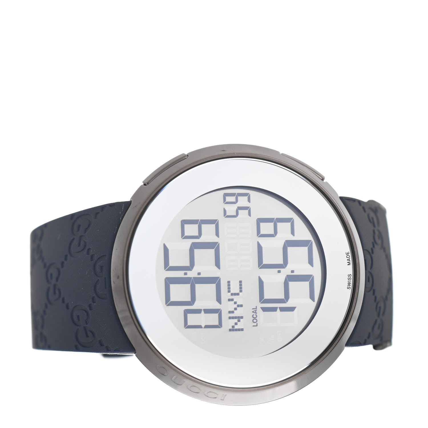Gucci Stainless Steel Rubber 45mm Digital I-Gucci Watch 2 of 4