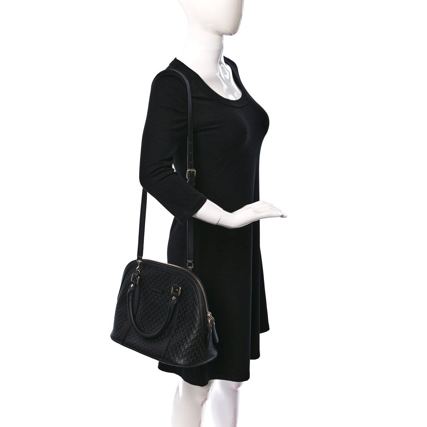 Gucci Microguccissima Medium Dome Bag Black 2 of 10