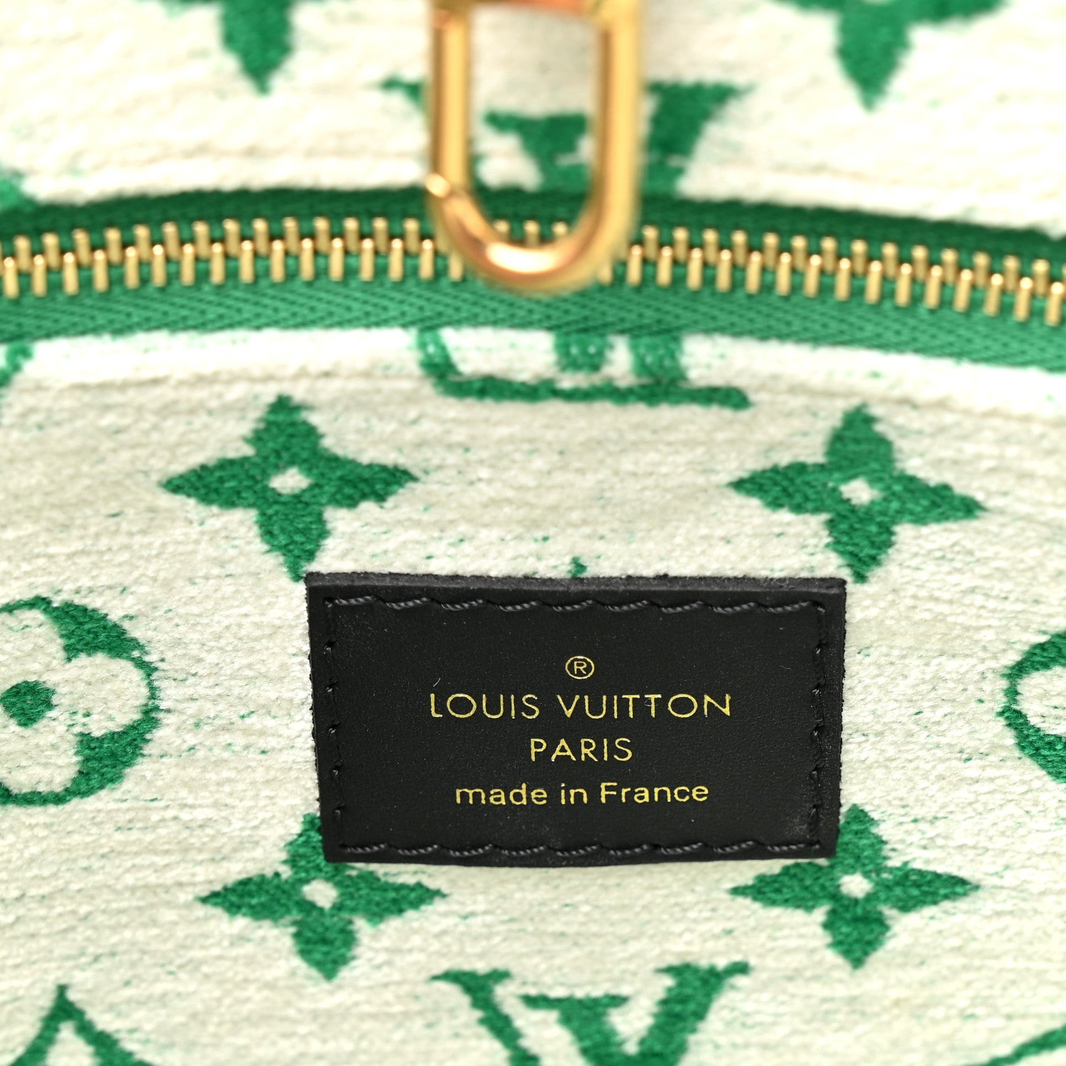 Louis Vuitton Jacquard Velvet Monogram Onthego PM Green 6 of 9