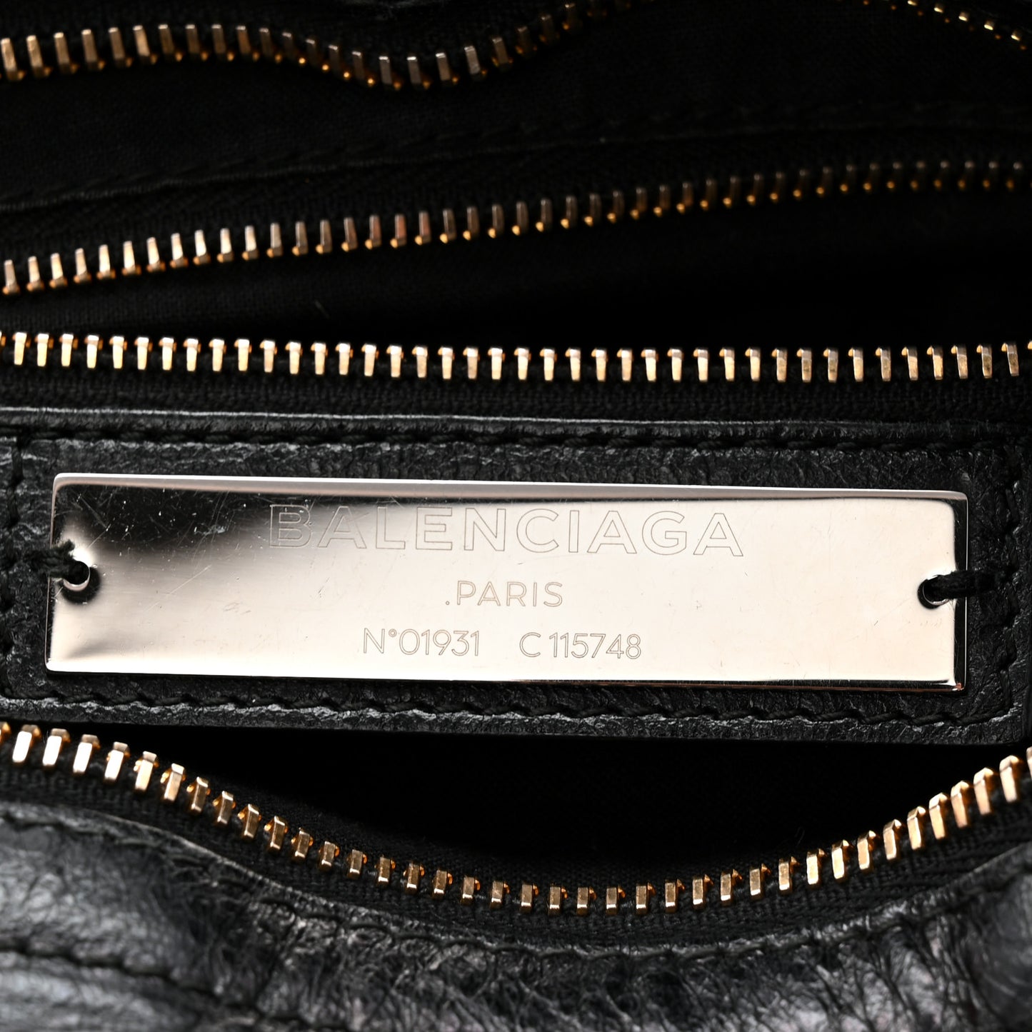 Agneau Classic Gold Hardware City Black