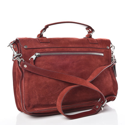 Proenza Schouler Suede Medium PS1 Satchel Midnight Plum 3 of 11
