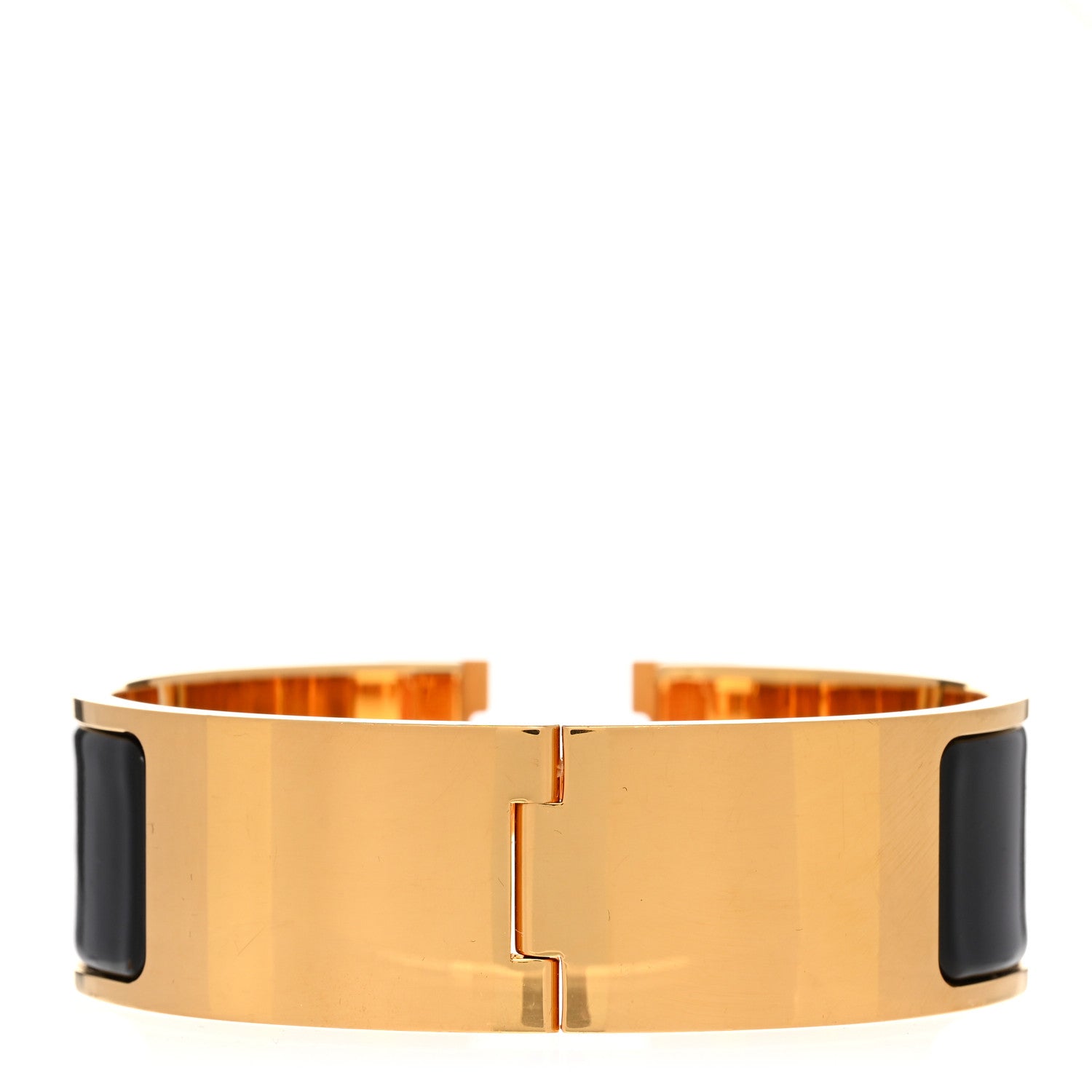 Hermes Enamel Wide Clic Clac H Bracelet PM Black 3 of 5