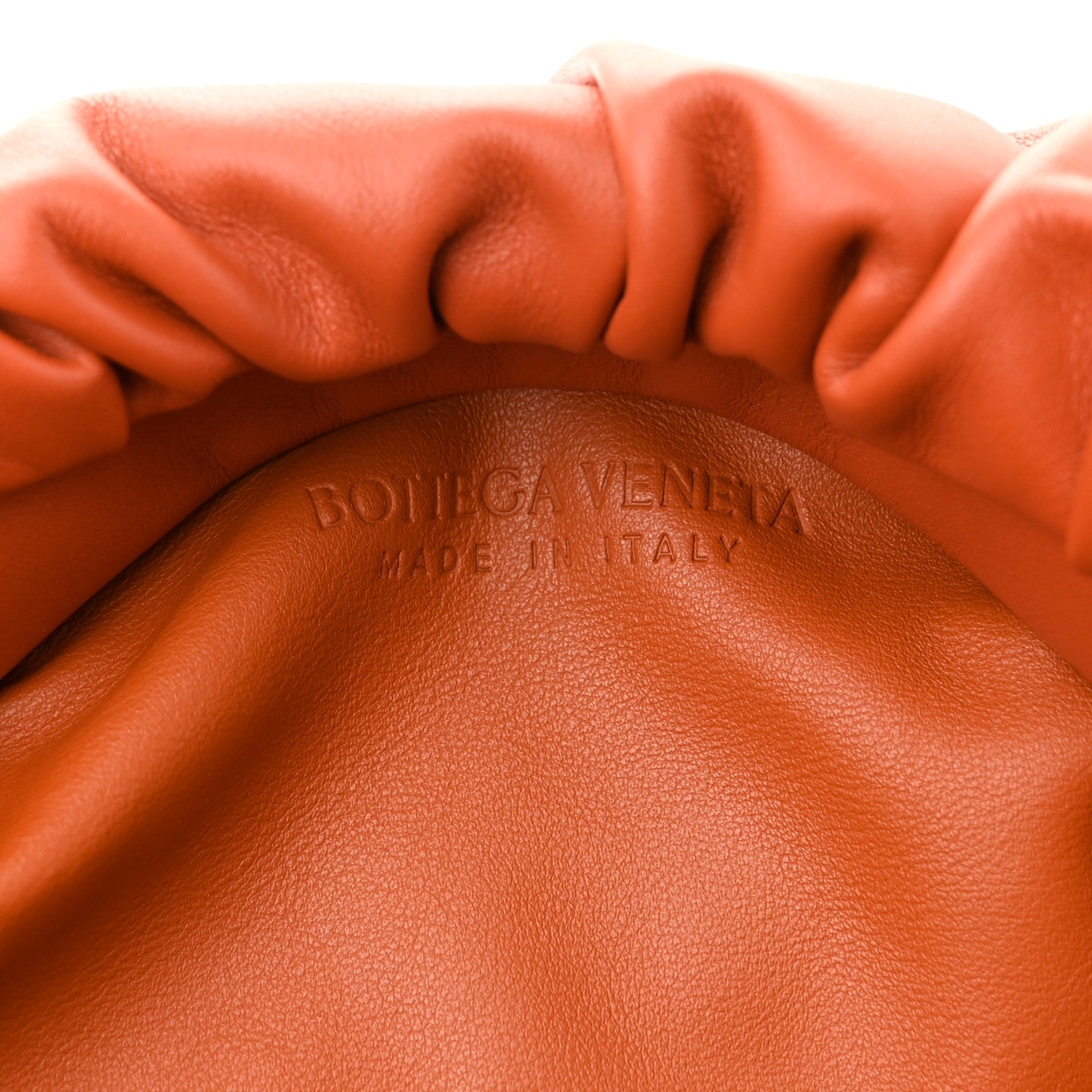 Bottega Veneta Calfskin The Pouch Chain Orange 6 of 11