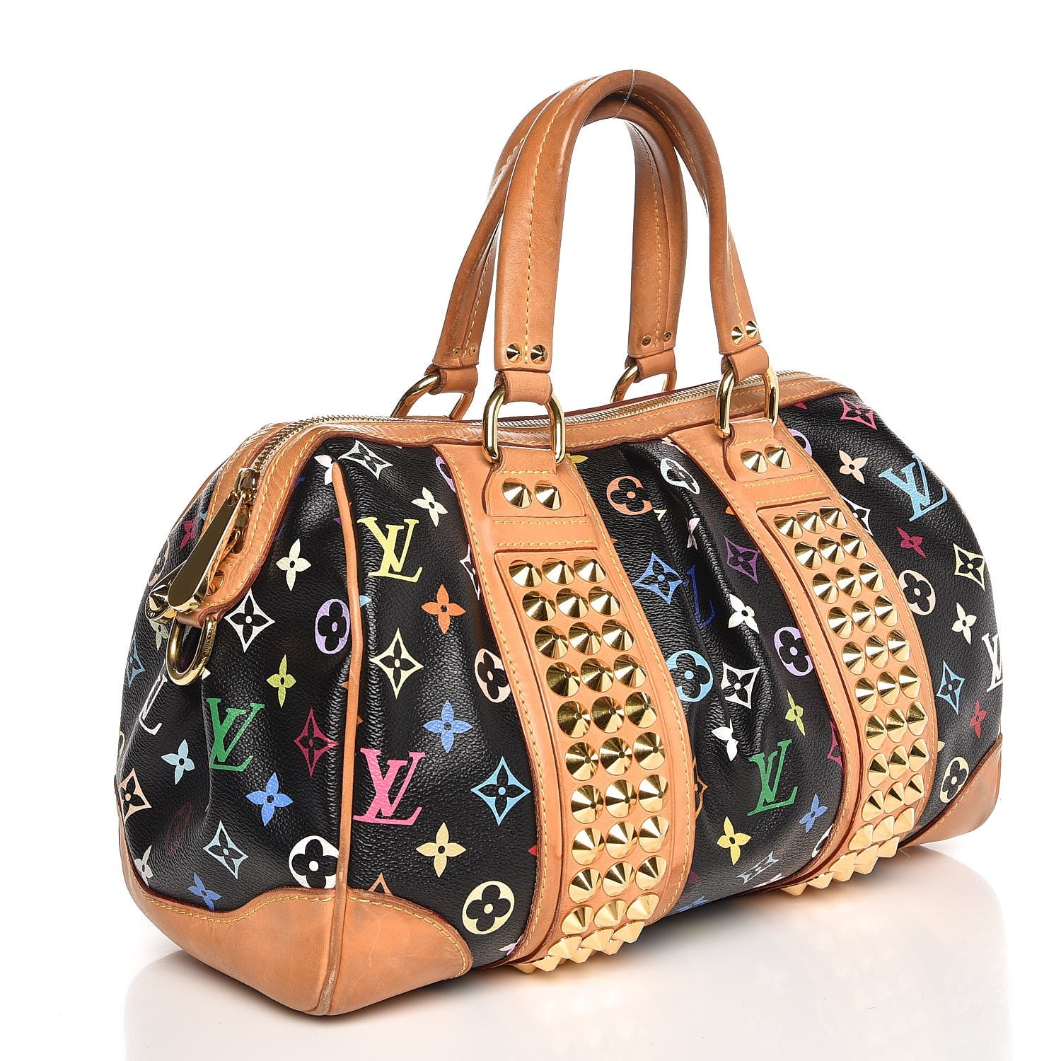 Louis Vuitton Monogram Multicolor Courtney MM Black 3 of 7