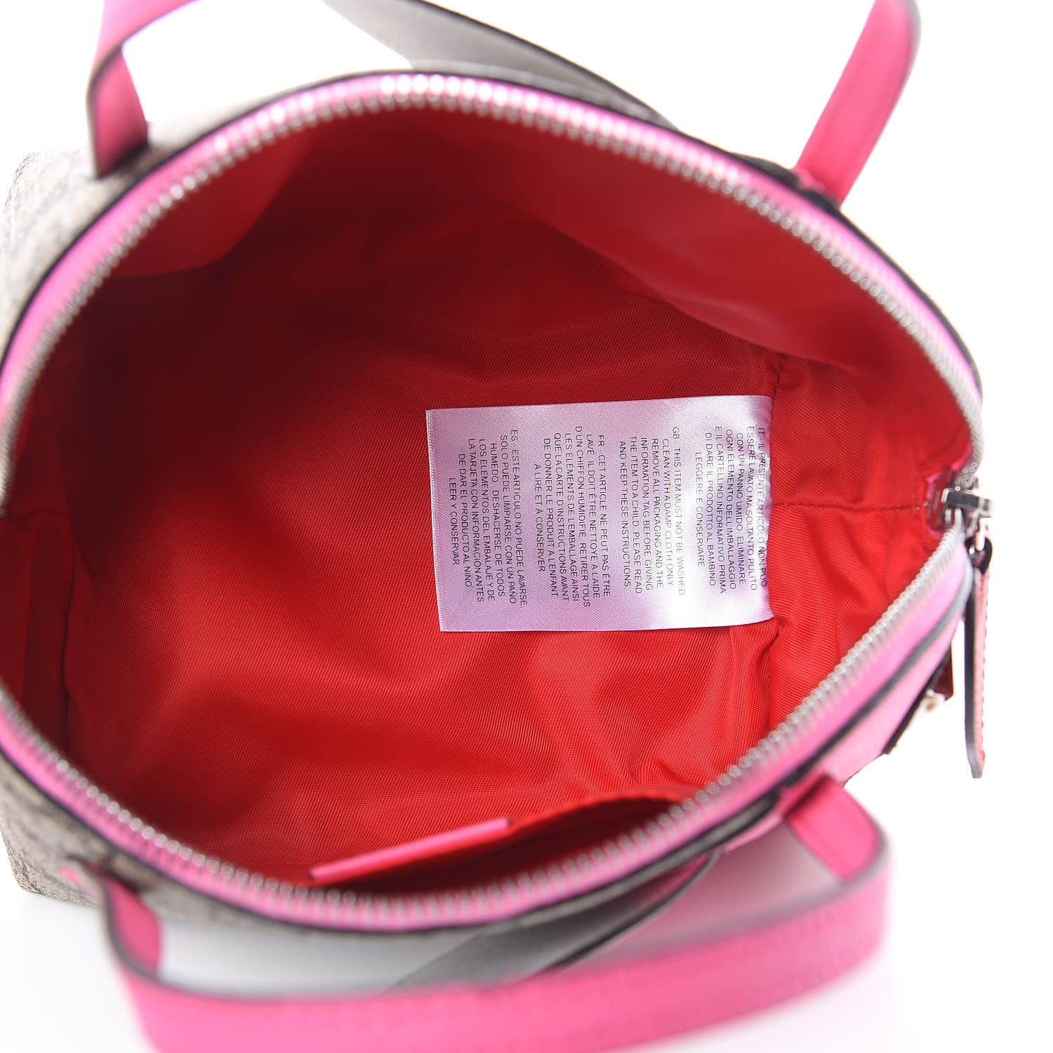 Gucci GG Supreme Monogram Childrens Rabbit Top Handle Bag Multicolor 5 of 10