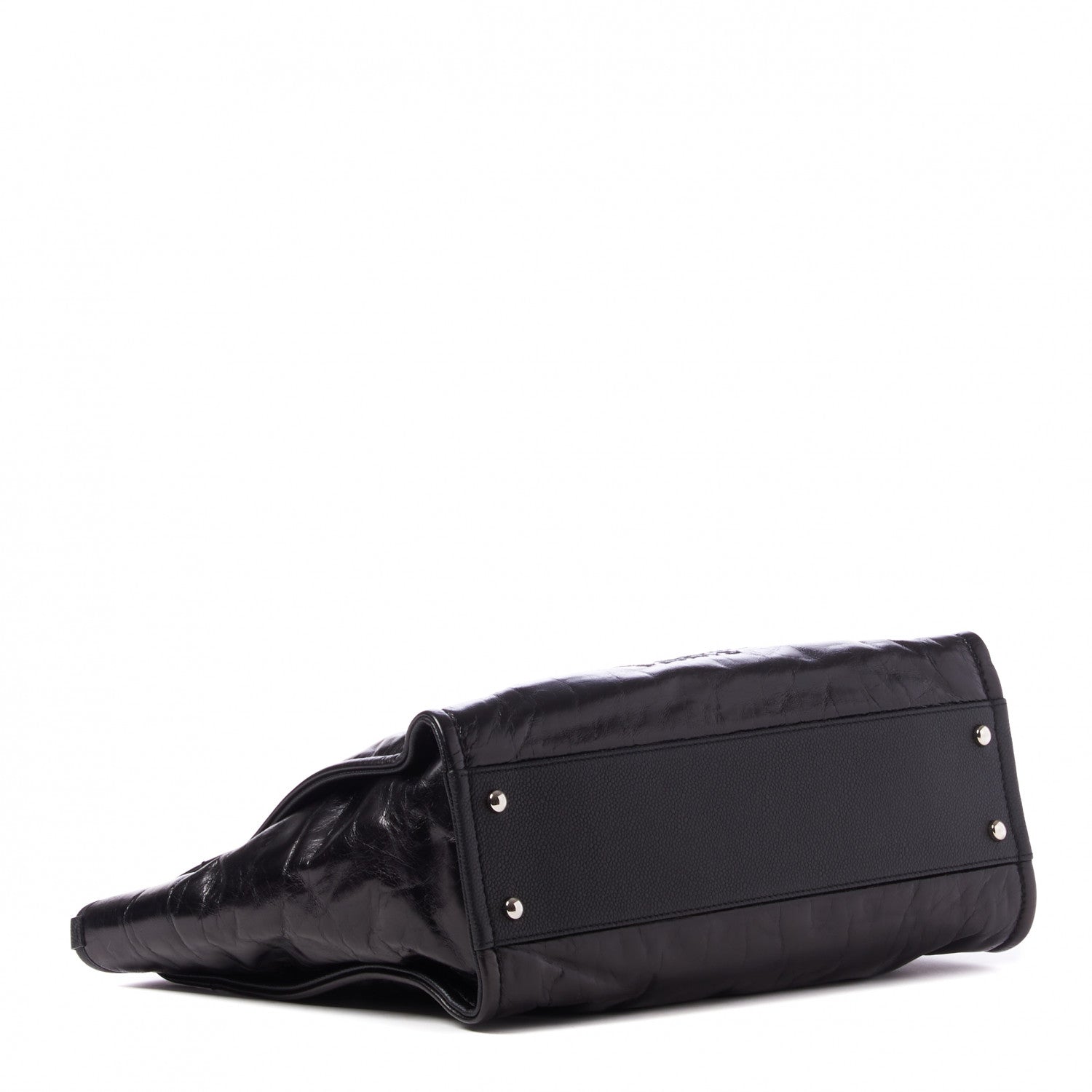 Chanel Glazed Calfskin Small Deauville Tote Black 3 of 9