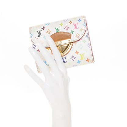 Louis Vuitton Monogram Multicolor Joey Wallet White Litchi 2 of 7