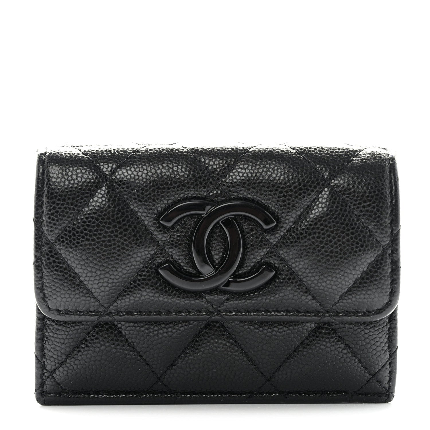 Chanel Caviar Quilted My Everything Small Flap Wallet Black 1 of 21