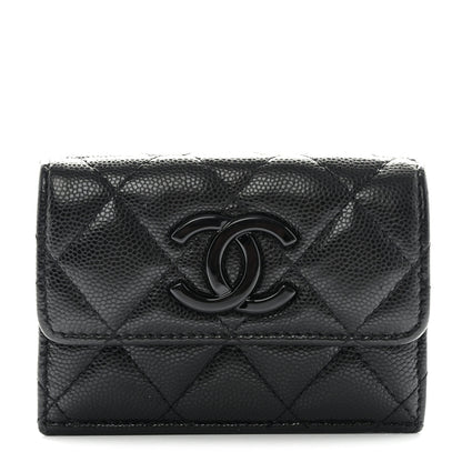 Chanel Caviar Quilted My Everything Small Flap Wallet Black 1 of 21