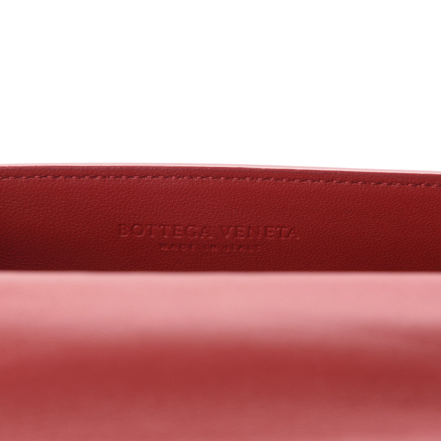 Nappa Intrecciato Alumna Bag China Red