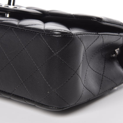 Chanel Lambskin Quilted Mini Rectangular Flap Black 9 of 10