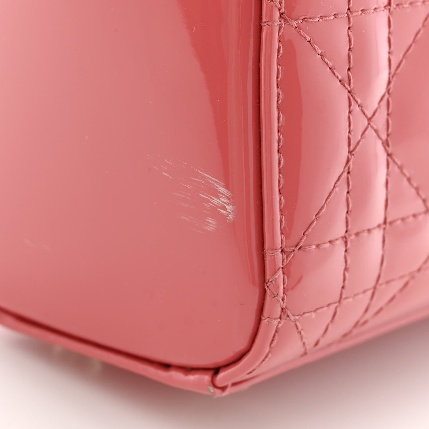 Christian Dior Patent Cannage Mini Lady Dior Pink 15 of 15