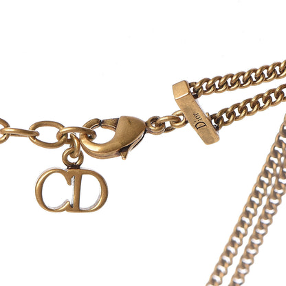 Christian Dior Metal J'Adior Choker Necklace Aged Gold 2 of 4