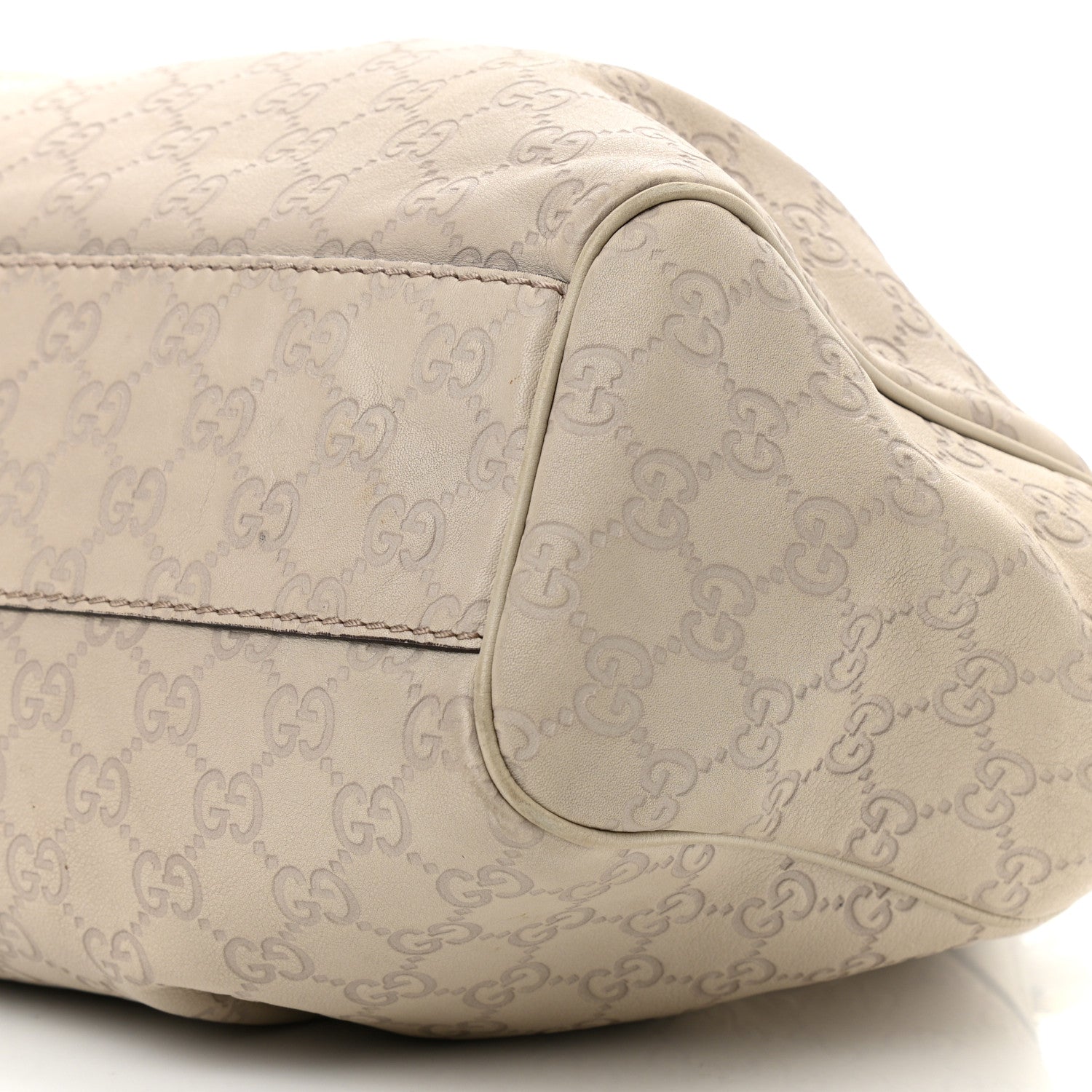 Gucci Guccissima Medium Sukey Tote Mystic White 10 of 14