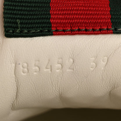 Gucci Calfskin GG Monogram Re-Web Womens Sneakers 39 White Beige Ebony 9 of 11