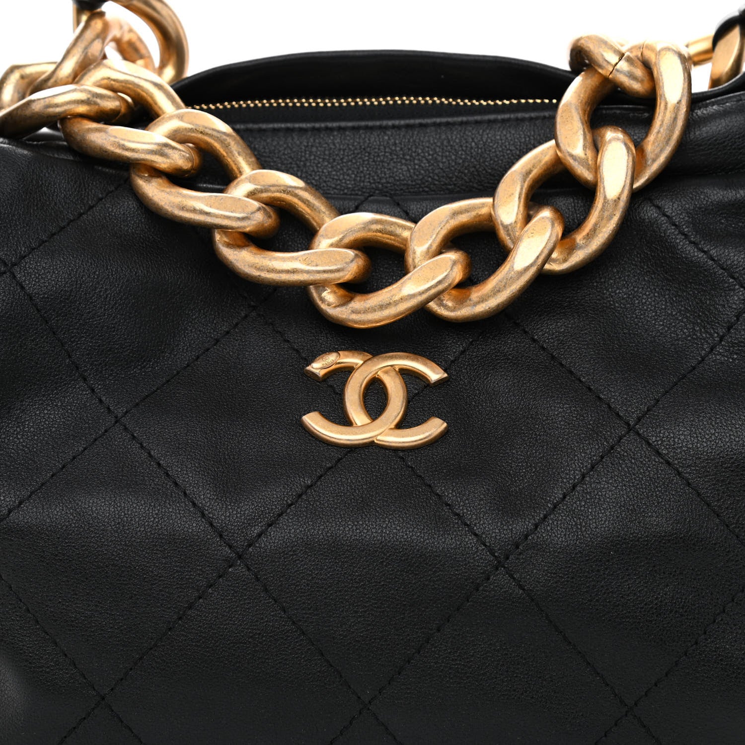Chanel Calfskin Quilted Daily Hobo Black 7 of 10