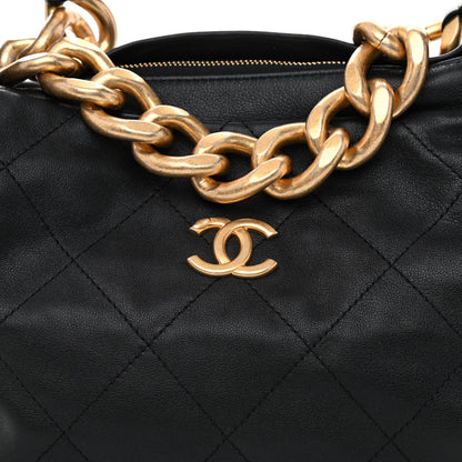 Chanel Calfskin Quilted Daily Hobo Black 7 of 10