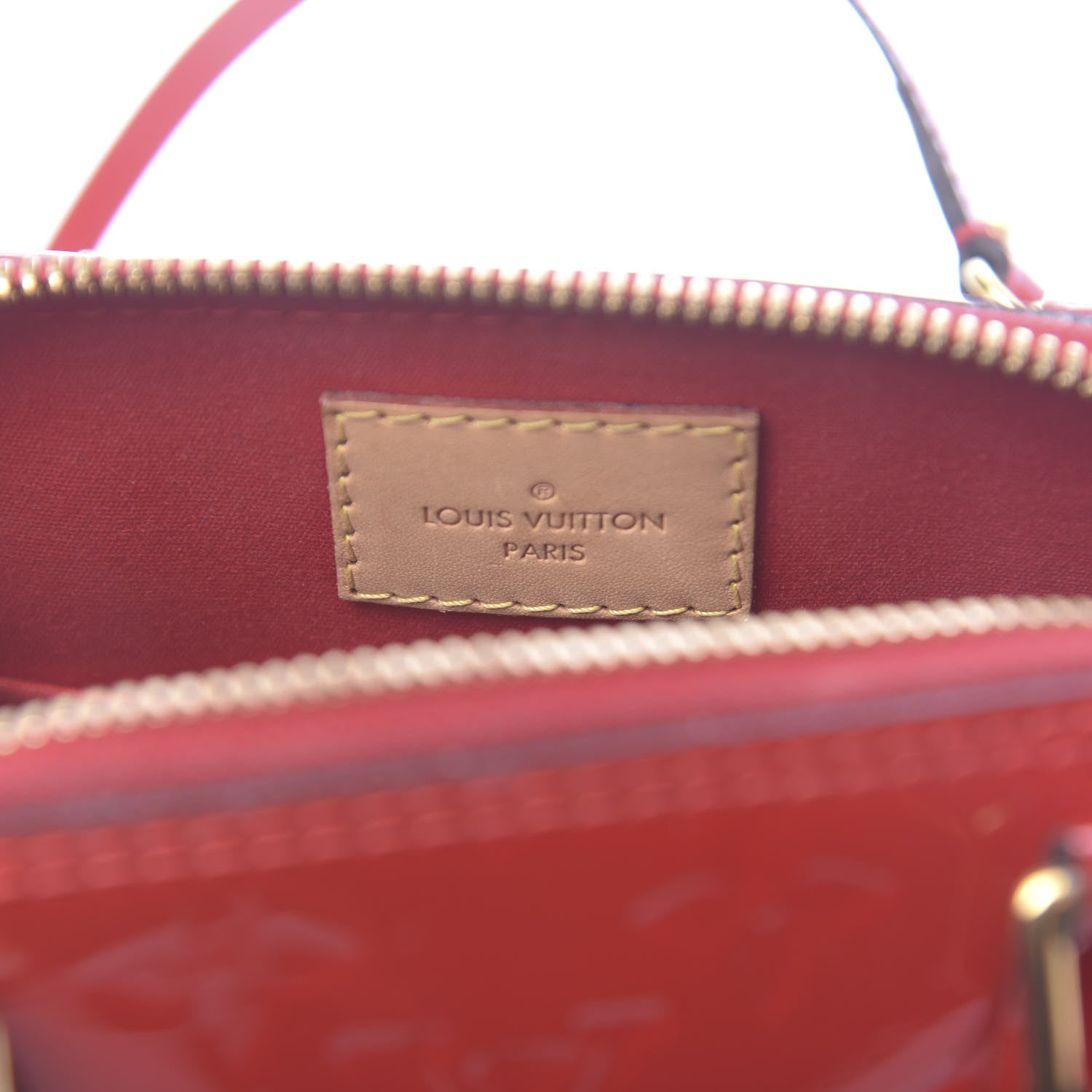 Louis Vuitton Vernis Alma BB Cherry 6 of 11
