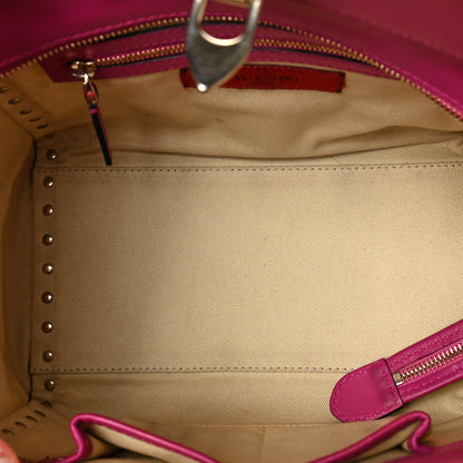 Valentino Garavani Vitello Small Rockstud Double Handle Tote Cyclamin 9 of 17