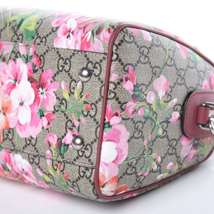 Gucci GG Supreme Monogram Blooms Small Boston Beige Multicolor Dry Rose 9 of 9