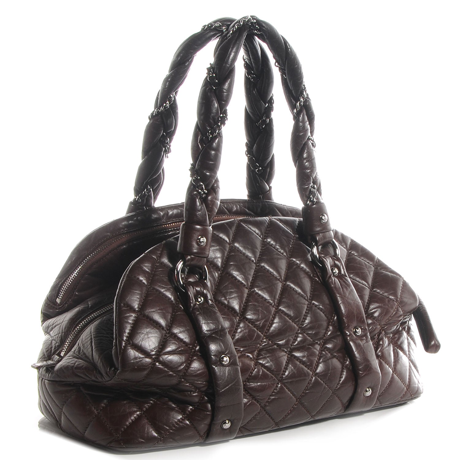 Chanel Ligne Lady Braid Tote Brown 3 of 7