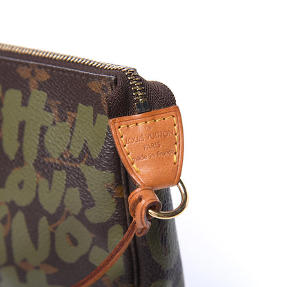 Louis Vuitton Monogram Graffiti Pochette Accessories Kaki 8 of 10