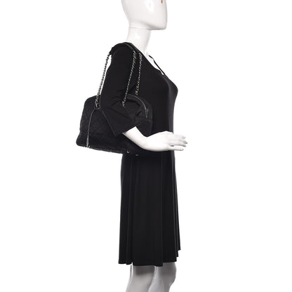 Prada Nylon Tessuto Impuntu Quilted Shoulder Bag Black 2 of 8