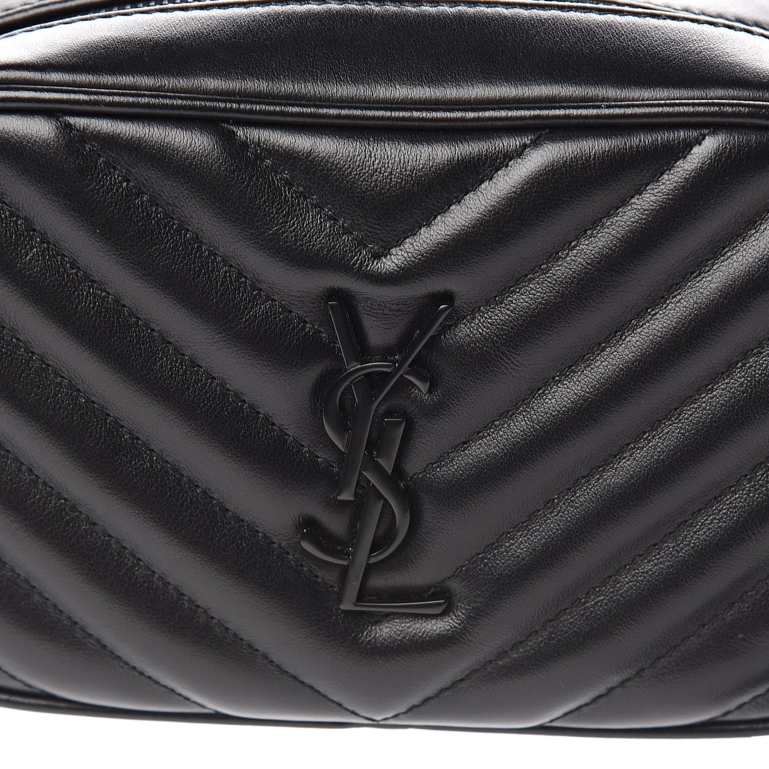 Saint Laurent Calfskin Matelasse Monogram Lou Belt Bag Black 10 of 10