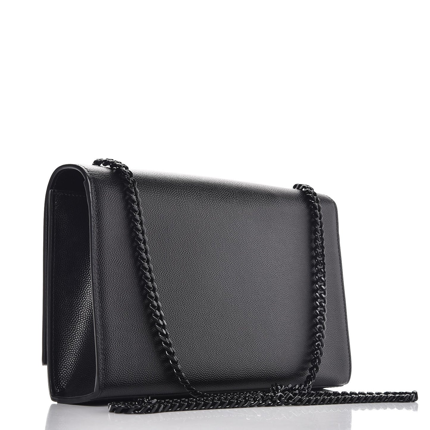 Grain De Poudre Medium Classic Monogram Kate Satchel Black