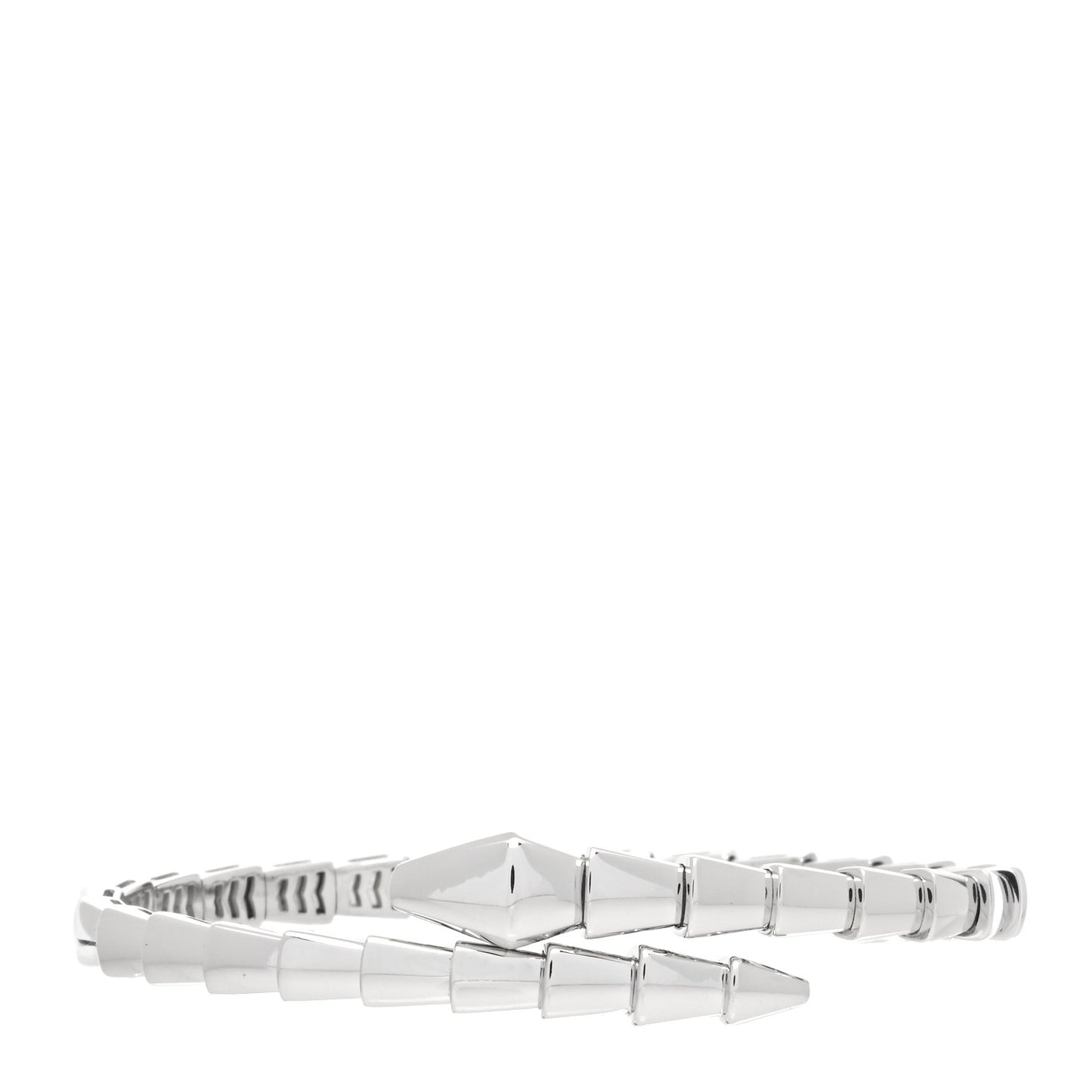 18K White Gold Serpenti Viper Bracelet S