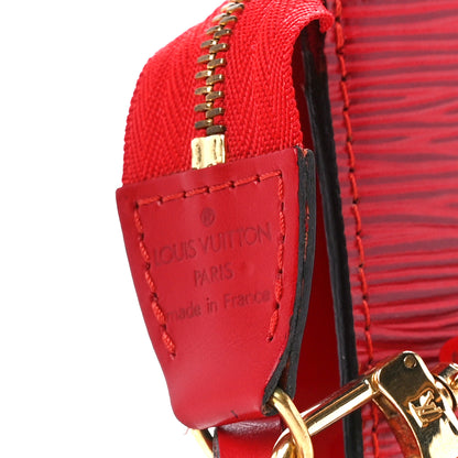 Louis Vuitton Epi Pochette Accessories 21 Castillan Red 7 of 11