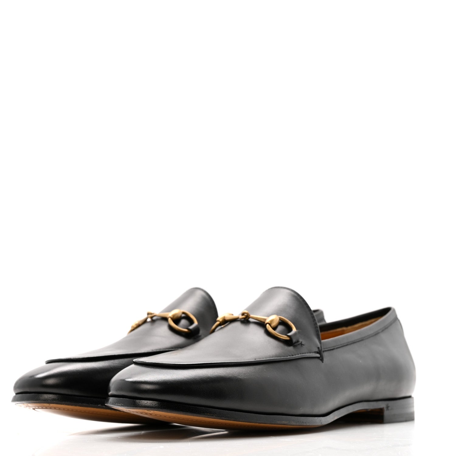 Gucci Calfskin Womens Jordaan Loafers 39 Black 4 of 11
