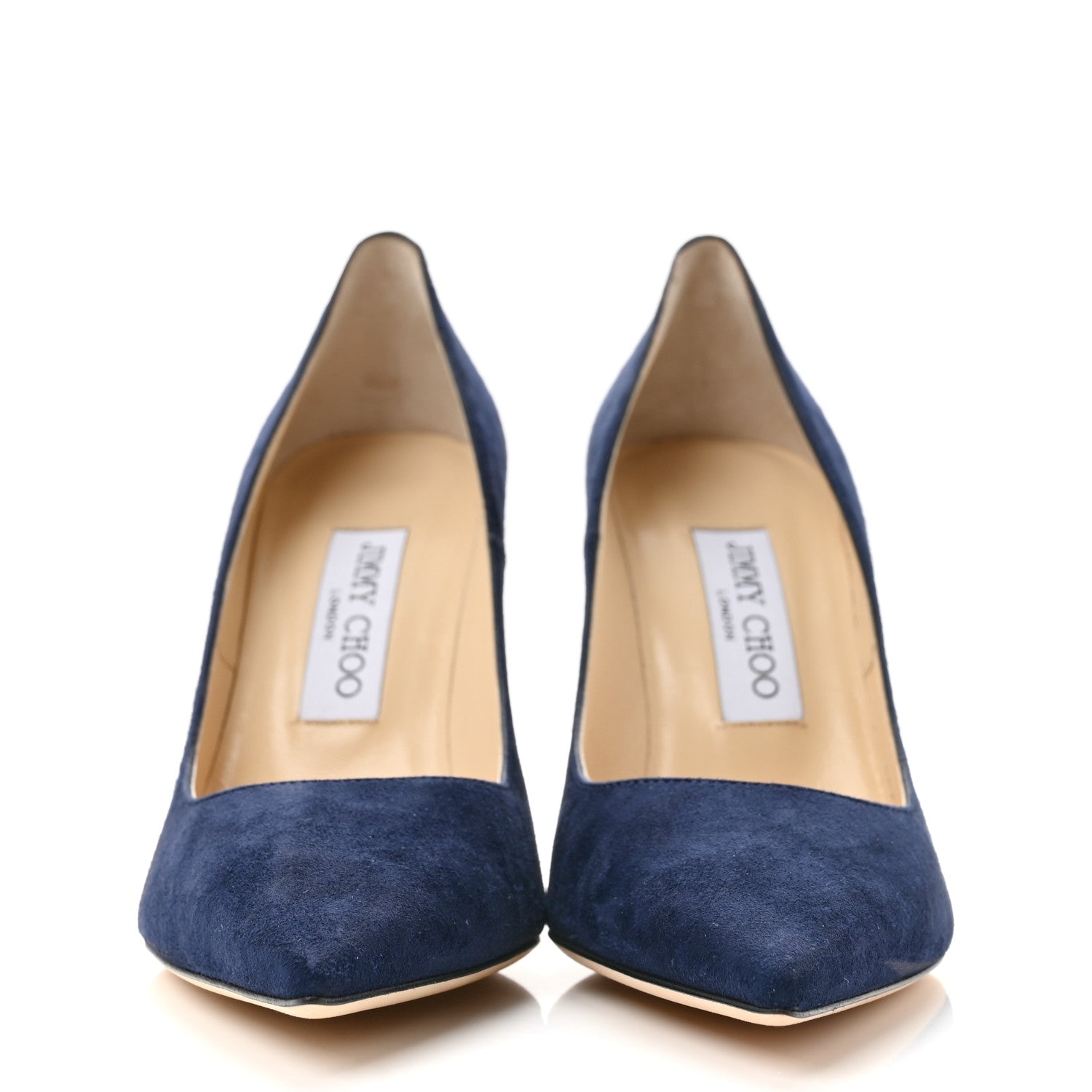 Jimmy Choo Suede Abel Pumps 37 Navy 2 of 8