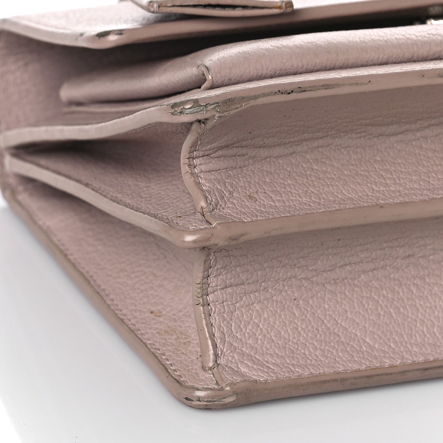 Saint Laurent Grained Calfskin Medium Monogram Marble Pink 7 of 23