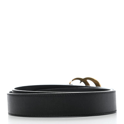 Gucci Calfskin Double G 30mm Belt 80 32 Black 2 of 5