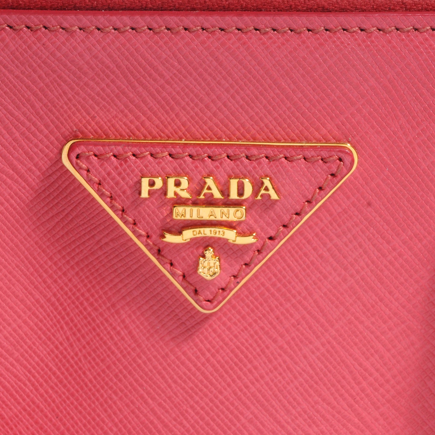 Saffiano Lux Leather Mini Tote Peonia