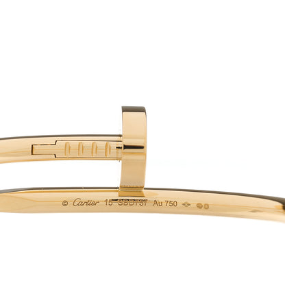 Cartier 18K Yellow Gold Juste Un Clou Bracelet 15 3 of 4