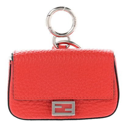 Fendi Cuoio Romano Micro Baguette Charm Papavero 1 of 9