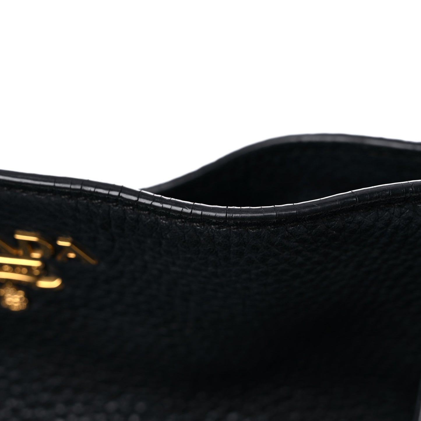 Vitello Daino Side Pocket Tote Black