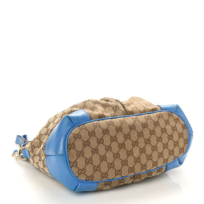 Gucci Monogram Medium Sukey Top Handle Blue 4 of 14