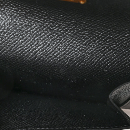 Hermes Epsom Kelly Pocket Compact Wallet Black 5 of 9