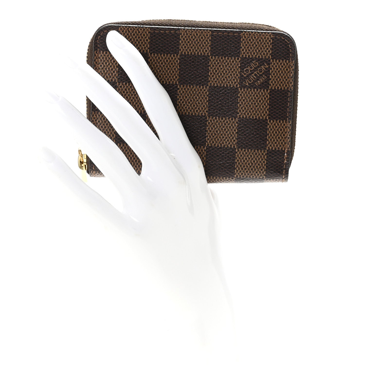 Louis Vuitton Damier Ebene Zippy Coin Purse Rose Ballerine 2 of 7