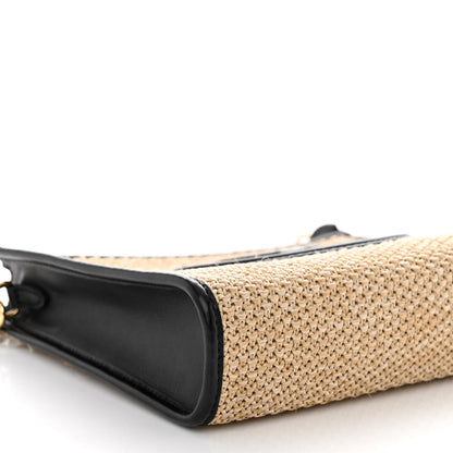 Louis Vuitton Raffia Calfskin Monogram Giant Pouch 8 of 9