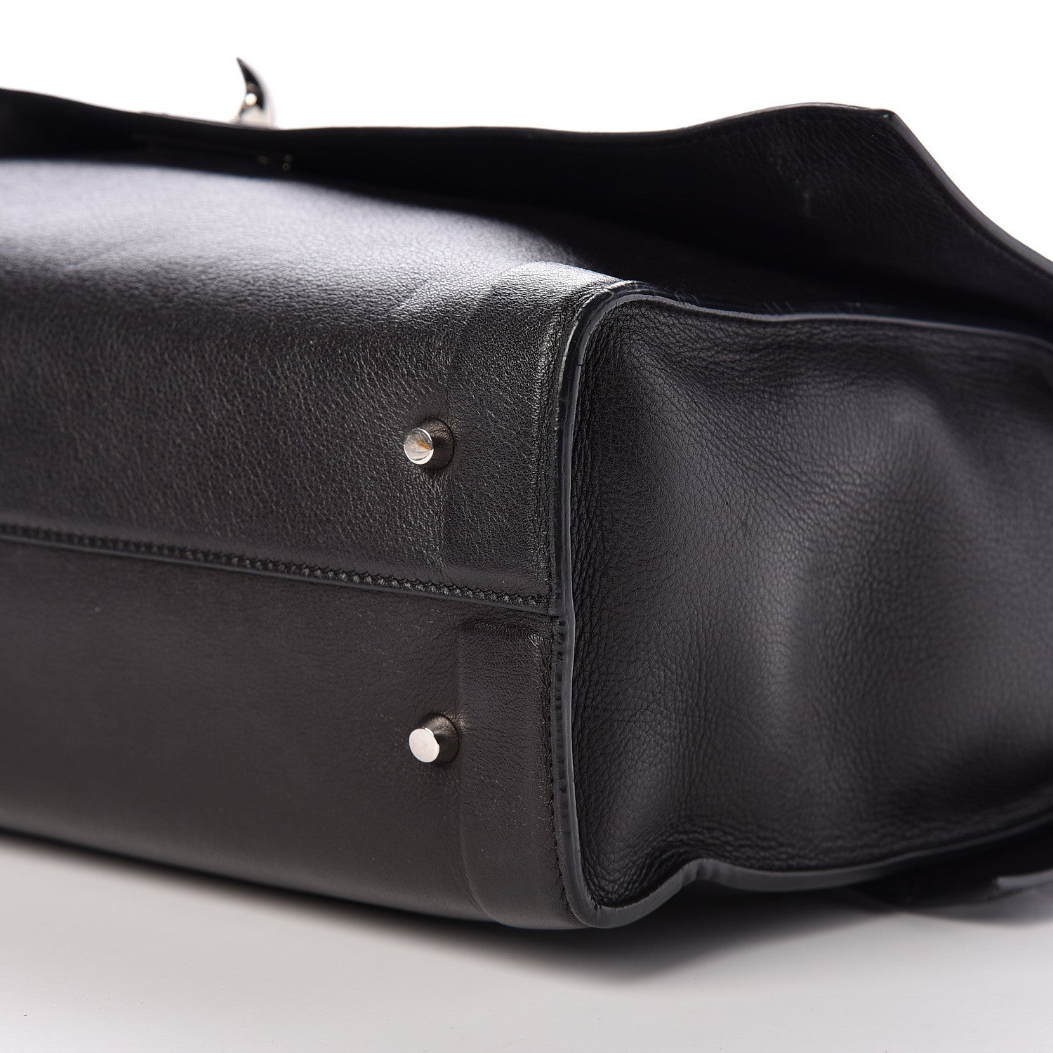 Givenchy Grained Calfskin Medium Shark Lock Satchel Black 6 of 10