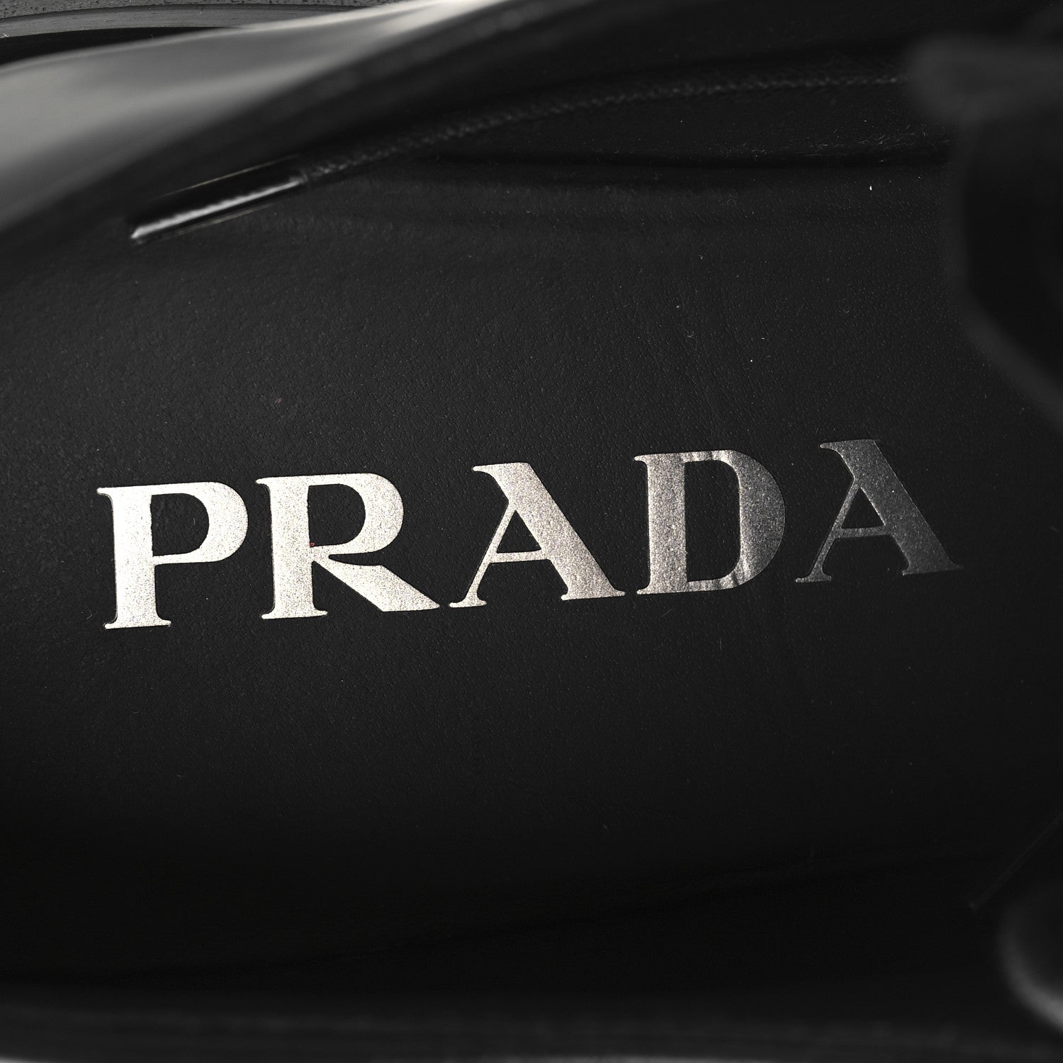 Prada Spazzolato Rois Monolith 55mm Derby Loafers 37 Black White 7 of 9
