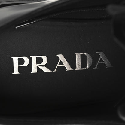 Prada Spazzolato Rois Monolith 55mm Derby Loafers 37 Black White 7 of 9